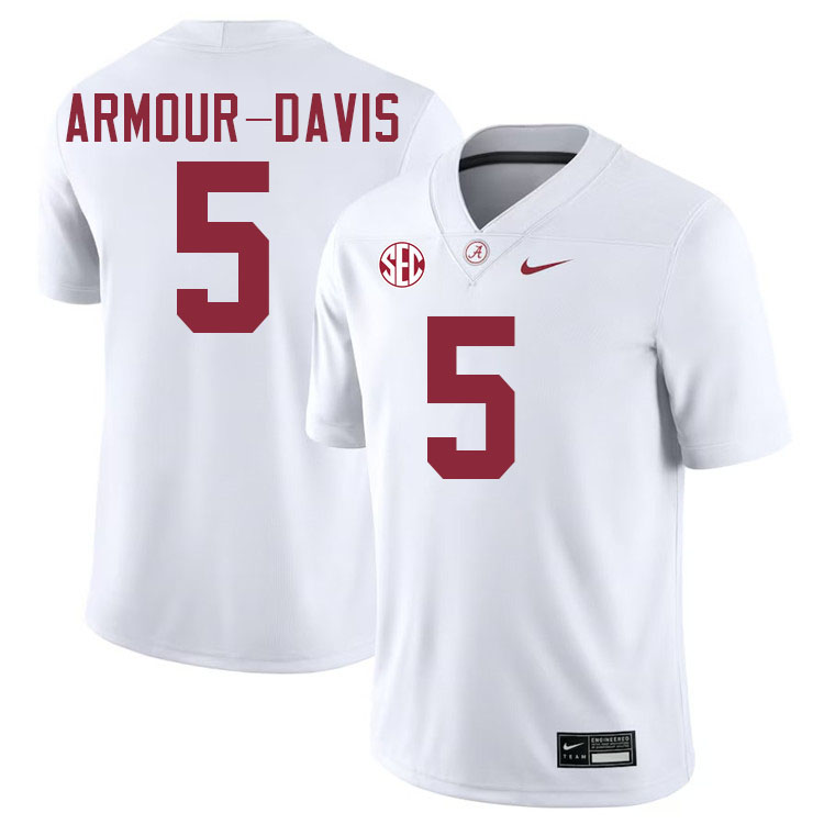 Jalyn Armour-Davis Alabama Jersey,University Of Alabama Crimson Tide Football Jersey,Uniforms-White